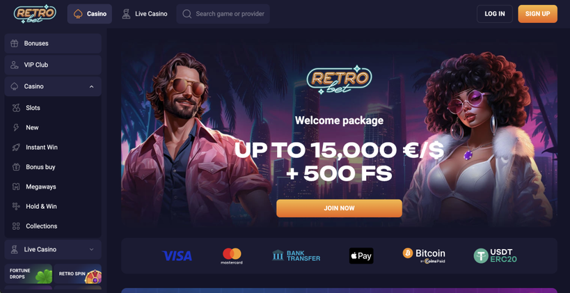 retrobet casino Gameplay