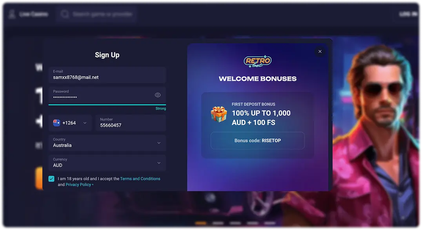 retrobet casino Gameplay